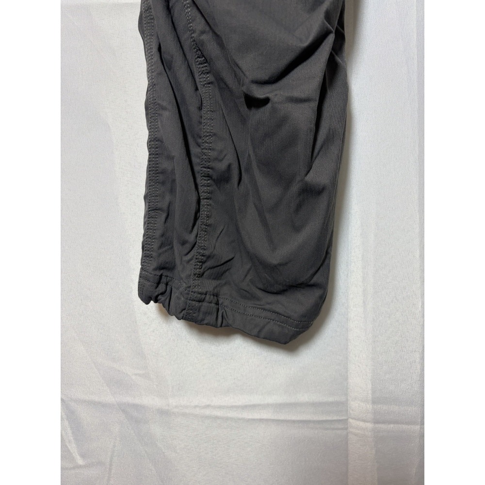 The North Face Womens Capri Cropped Pants Grey Drawstring Nylon Size M - Picture 9 of 16